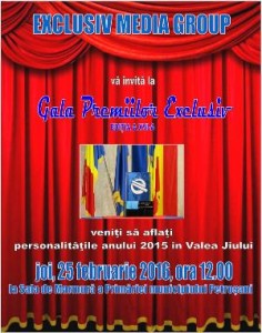 afis GALA PREMIILOR EXCLUSIV