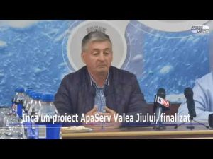 Încă un proiect ApaServ Valea Jiului, finalizat