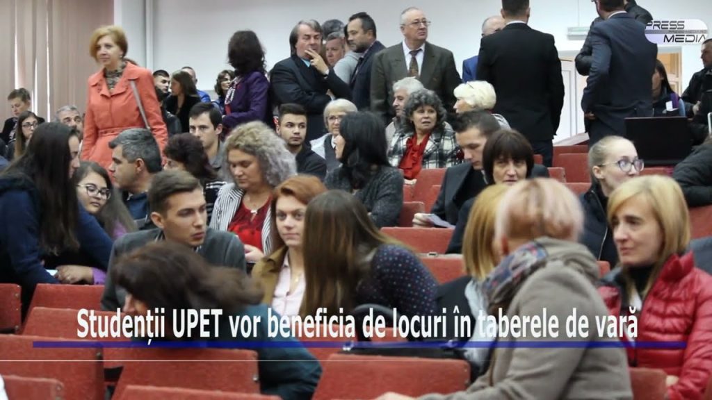 Studenții UPET vor beneficia de locuri în taberele de vară